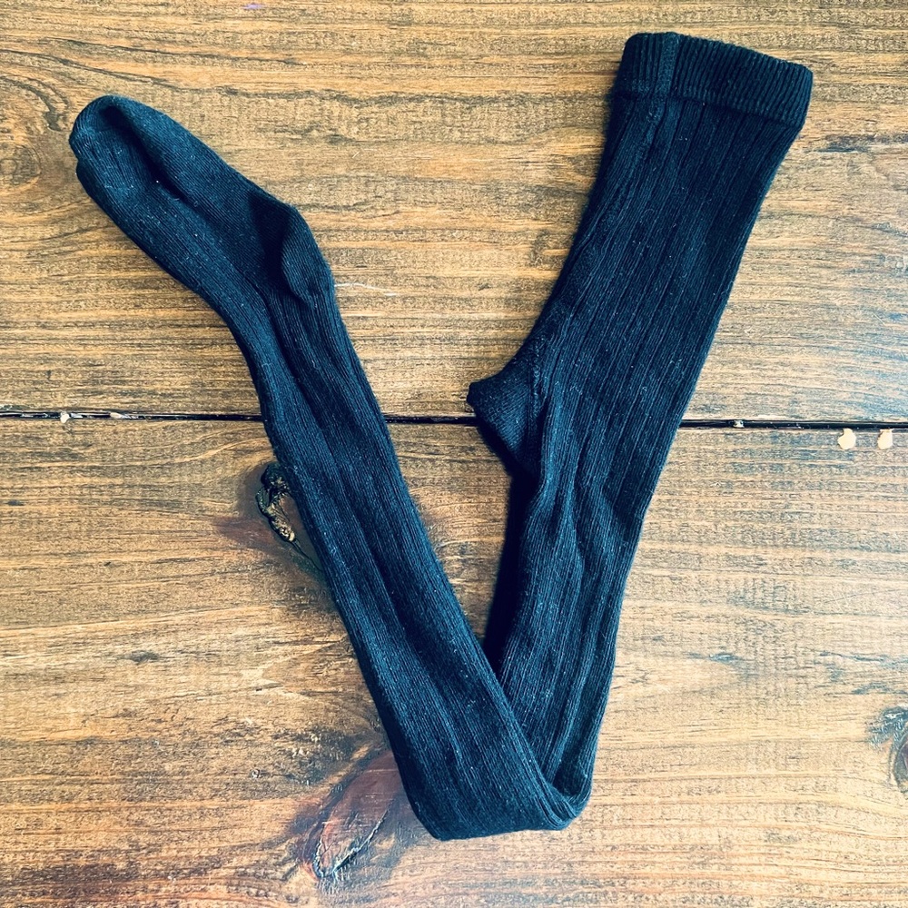 Rylee + Cru black sweater tights